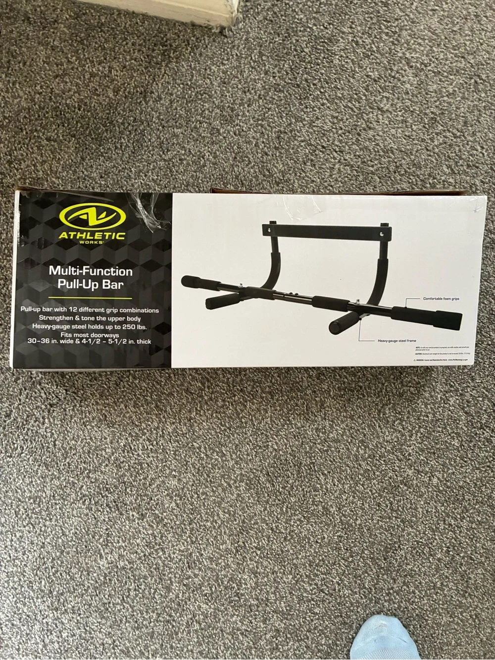Athletic Works Black Pull-Up and Multi-Grip Bar
